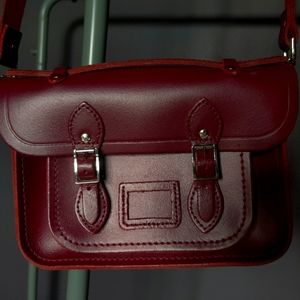 Cambridge Satchel Company Oxblood Burgundy Wine Mini Satchel Crossbody